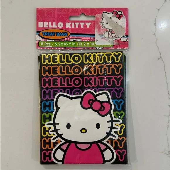 Hello Kitty Ice Cream Beanie Baby 2013 with Tags, with Hello Kitty treat bags - Picture 2 of 3